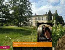 Tablet Screenshot of chateau-martinat.com
